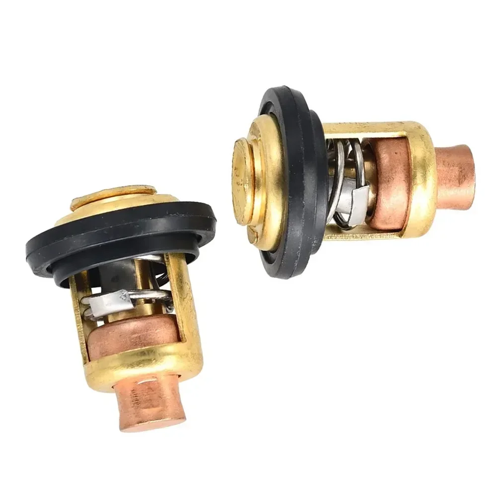 2x Thermostat Kit For Mercury 135-150HP 143F Degree 75692Q2 75692T Correct Connector Direct Installation For Marine