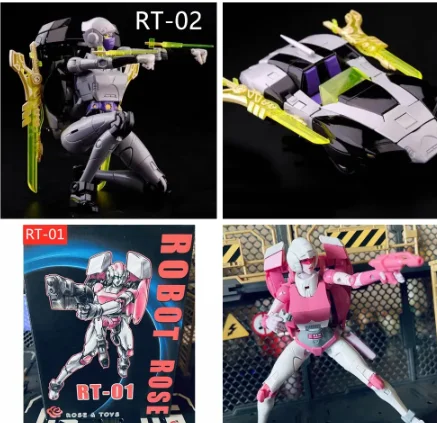 Rose Jouets Transformation RT-01 RT01 Arcee Rose RT-02 RT02 Nightbird Nuit Rose MP Ratio Action Figure Jouets Avec Bonus