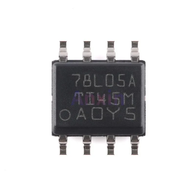 10PCS UA78L05ACDR SOP-8 78L05 78L05A 8L05A L78L05ACD13TR MC78L05ABDR2G 0.1A 5V SMD Chip 100mA Positive Voltage Regulators IC