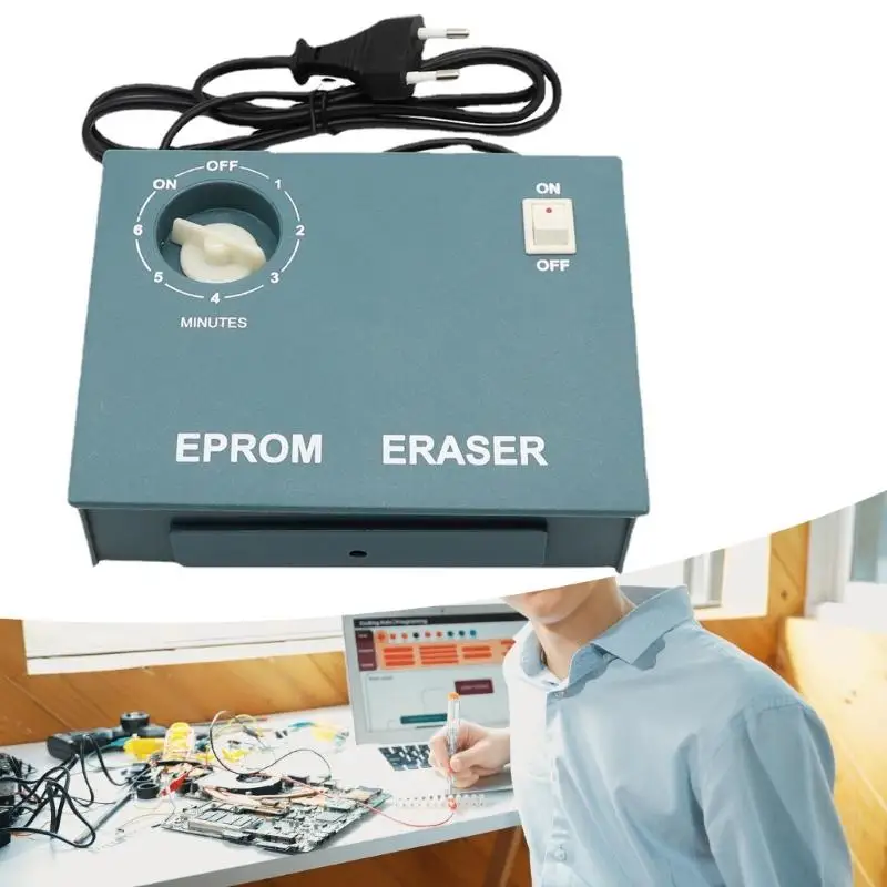 

100V-240V EPROM Data Eraser Device Tool For 27C 28C Series Electronic Engineers With Fast 10 Minutes Erasure Technology F19E
