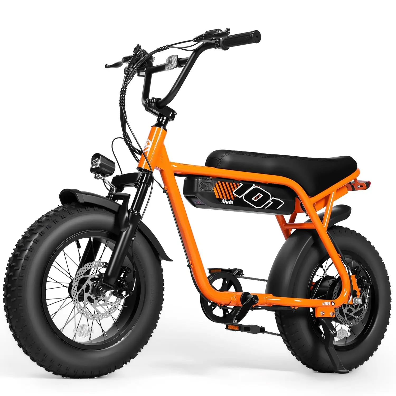 

Электрический мотоцикл V101 для взрослых, с широкими шинами 16" x4.0, 48В 13Ач, 28 миль/ч, 7-скоростная двухподвесная система, электромотоцикл для бездорожья, 50, кастомный