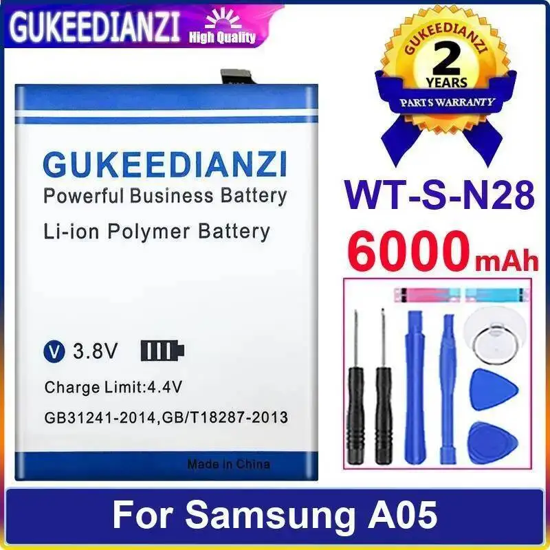 

For Samsung Galaxy A05 WT-S-N28 Good Low-Temperature Performance Reliable Power 6000Mah Mobile Phone Battery