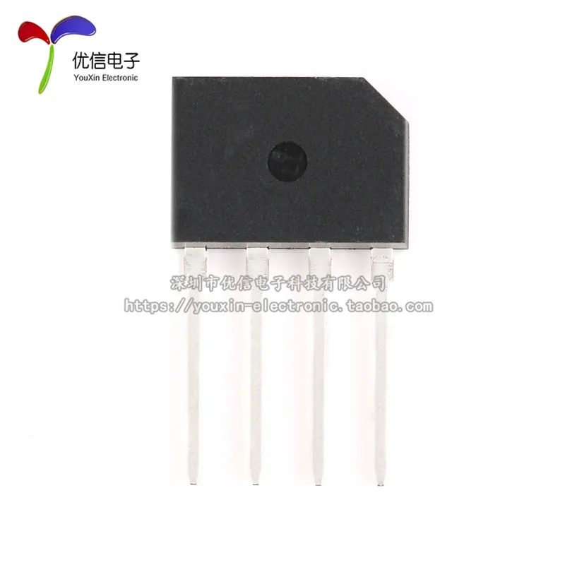 10Pcs/Original genuine KBP206 2A/600V flat bridge rectifier stack silicon bridge rectifier