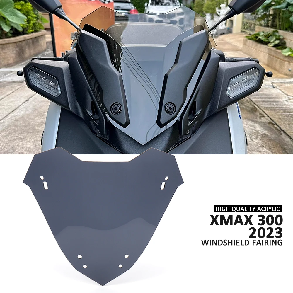 

New Motorcycle Windscreen Windshield Smoky blue Windscreen Screen Protector For YAMAHA X-MAX300 X-MAX 300 XMAX300 XMAX 300 2023