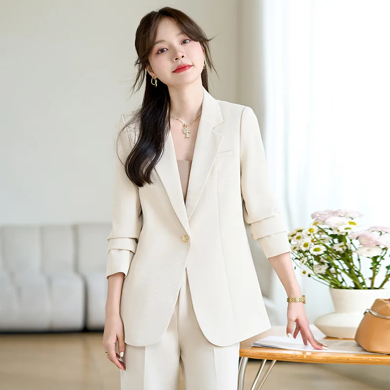 Business Wear Suit Women's Autumn and Winter2024New Temperament Goddess Style Formal Suit Work Clothes Suit for Interviews Suit