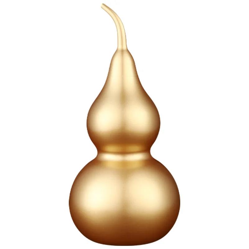 

Copper hoist opening Brass hoist pendant Hollow gilt gourd Home desktop porch ornament Crafts