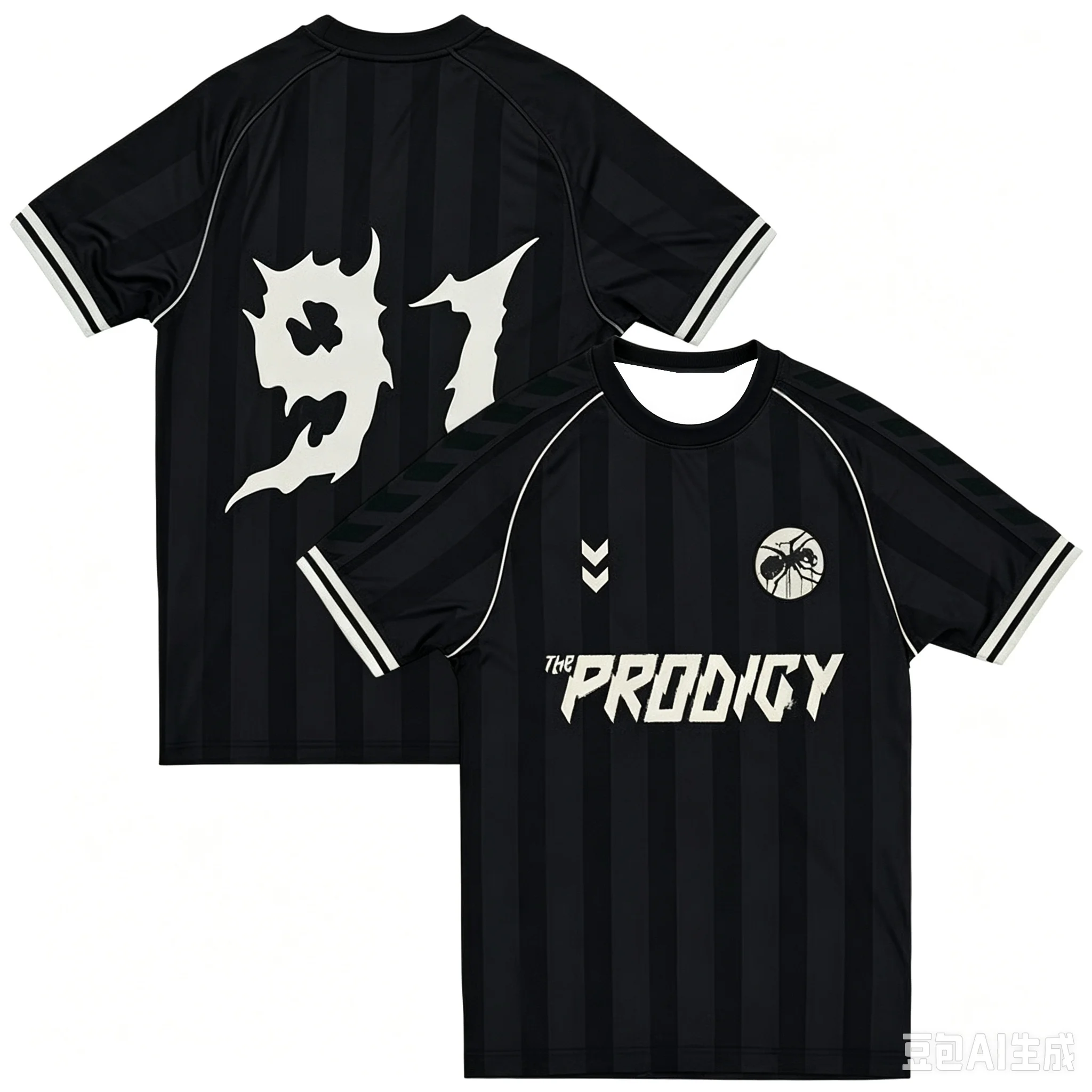 Das meistverkaufte Fußballshirt der Marke The Prodigy, ein atmungsaktives, schnelltrocknendes Trikot für den Sommer, ein lässiges Familien-T-Shirt mit Rundhalsausschnitt, ein Fan-T-Shirt. – Detail 5