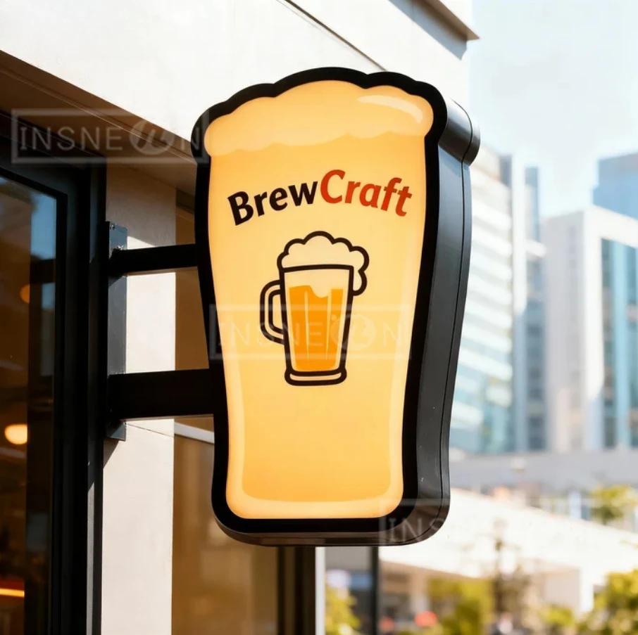 Custom Logo Light Box Wall Signage Business Outdoor Light Sign Neon Personal Design Metal Bright Led Acrylic Letters Home Signs