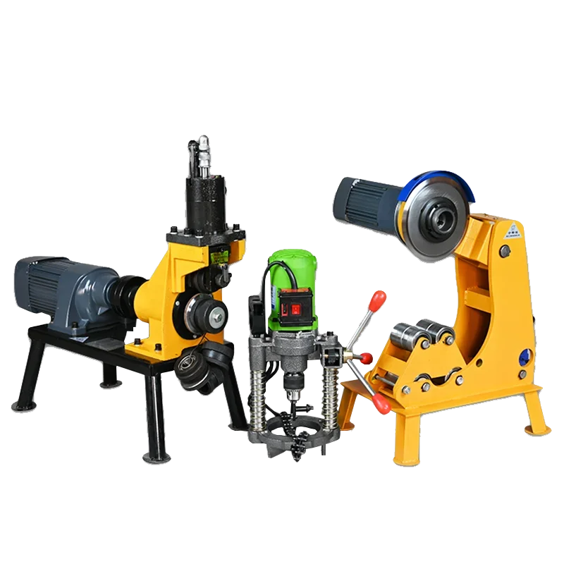 

76-219 325 Tube Connection Pipe Roll Grooving Groover Pipe Cutting Cutter Hole Punching Drilling Machine 3 Units for Sale