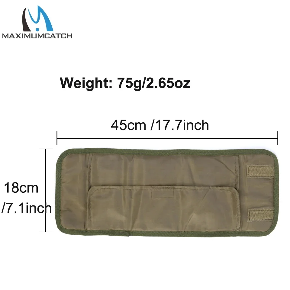 Bolsa herramientas atar moscas Maximumcatch – Organizador multibolsillo con tela suave - imagen 3