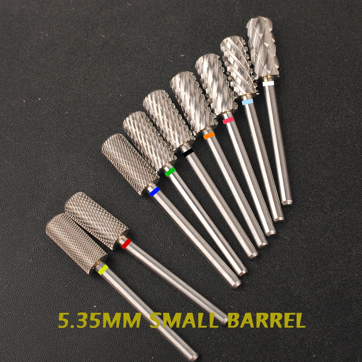 5.3mm Small Barrel Smooth Top Bits Nail drill bits Remove gel carbide Manicure tool Nail accessories Hot sale