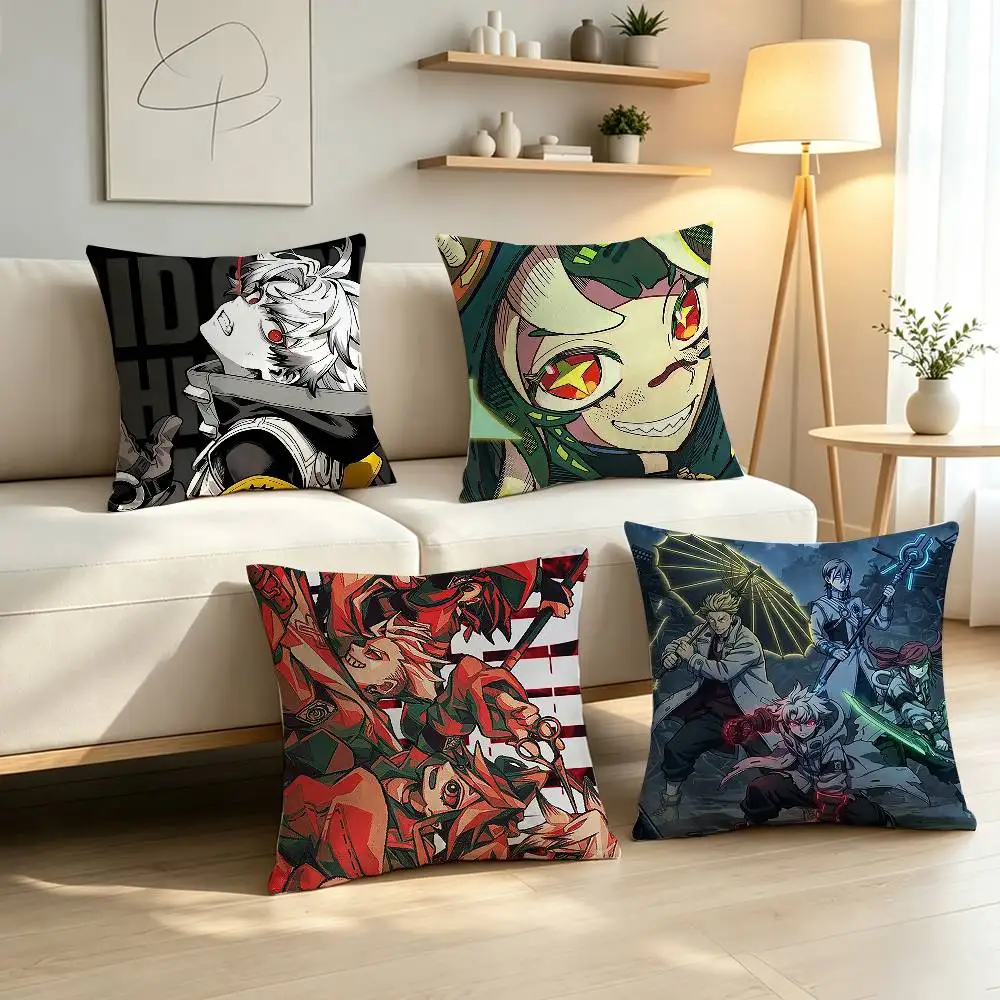 Battle Anime G-Gachiakuta Pillow Case Pattern Printed Pillowcase For Living Room Sofa Cushion Cover