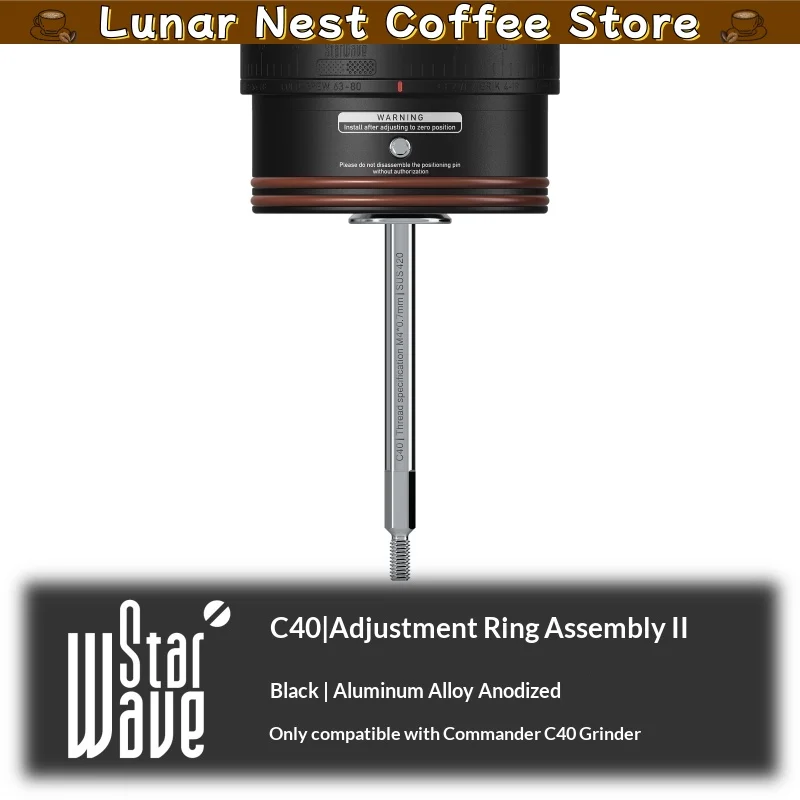 New Starwave Grinder Adjustment Ring For Comandante C40 C60 Coffee Manual Grinder Calibration Dial Replacement Part Assembly Kit