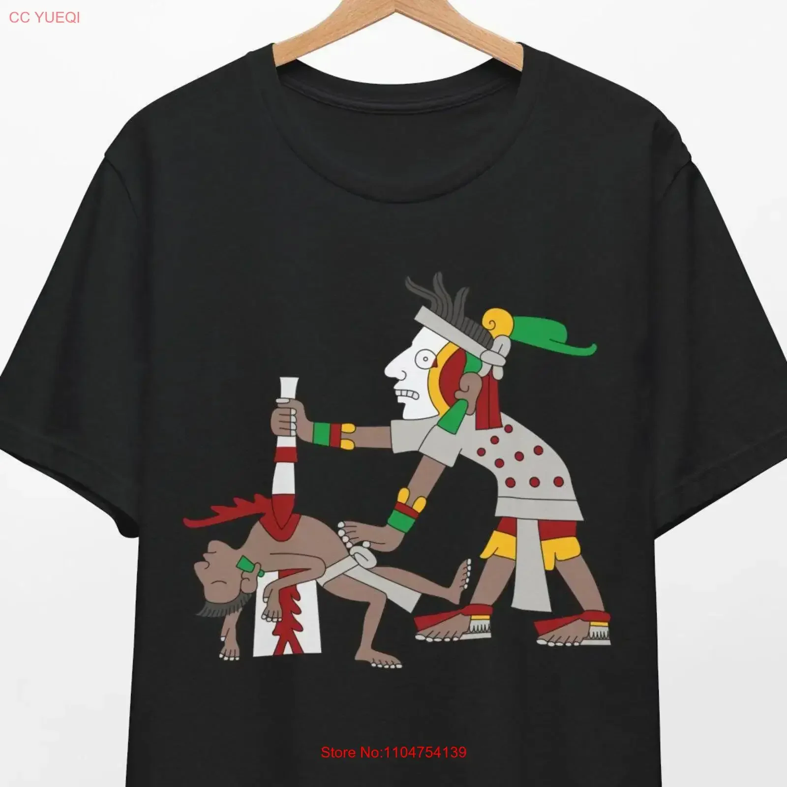 Camiseta Aztec Sacrifice Valle de México Mesoamérica vintage lavada para hombre, cómoda, transpirable, a la moda, ligeramente elegante