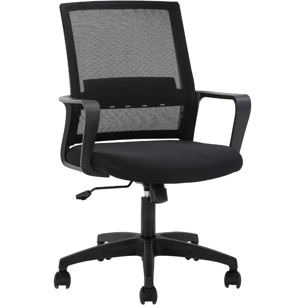 

Office Chair Ergonomic Desk Chair Mid-Back Mesh Computer Chair Lumbar Support Comfortable Executive Adjustable Rolling Swivel T