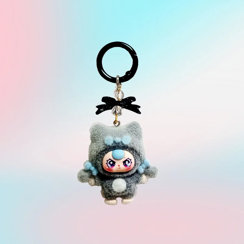 1PCSFox قبعة الطفل ثلاثة سنوات لطيف عملة المفاتيح مطابقة زوج اللعب حقيبة الهاتف شماعات #3