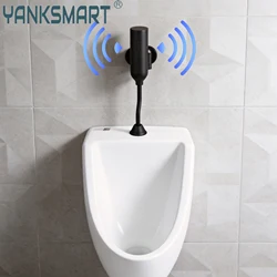 YANKSMART Urinal Bathroom Toilet Automatic Flush Valve Sensor Urinals Wall Mounted Faucet Touch Tap DC & AC Bath Accessory