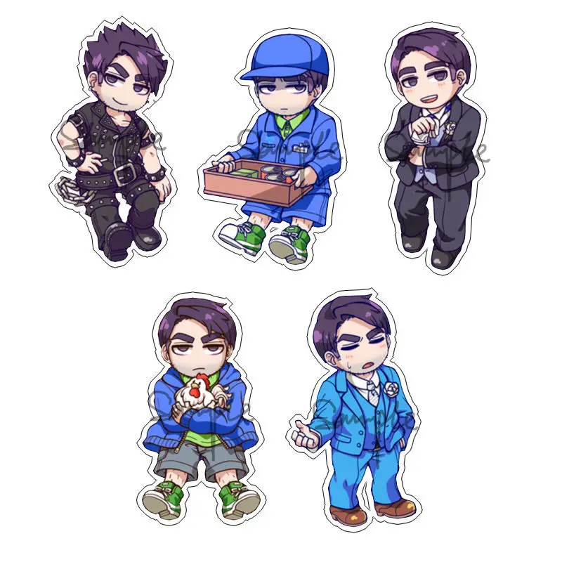 أنيمي المفاتيح المرأة سلسلة مفاتيح أكريليك رجل Stardew وادي مفتاح قلادة عصابة حلية اكسسوارات صديق هدية