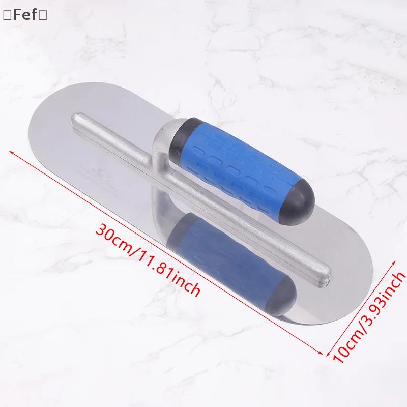 

420 Stainless Steel Rounded Corner Plastering Trowel Concrete Floor Scraper Tiling Tool