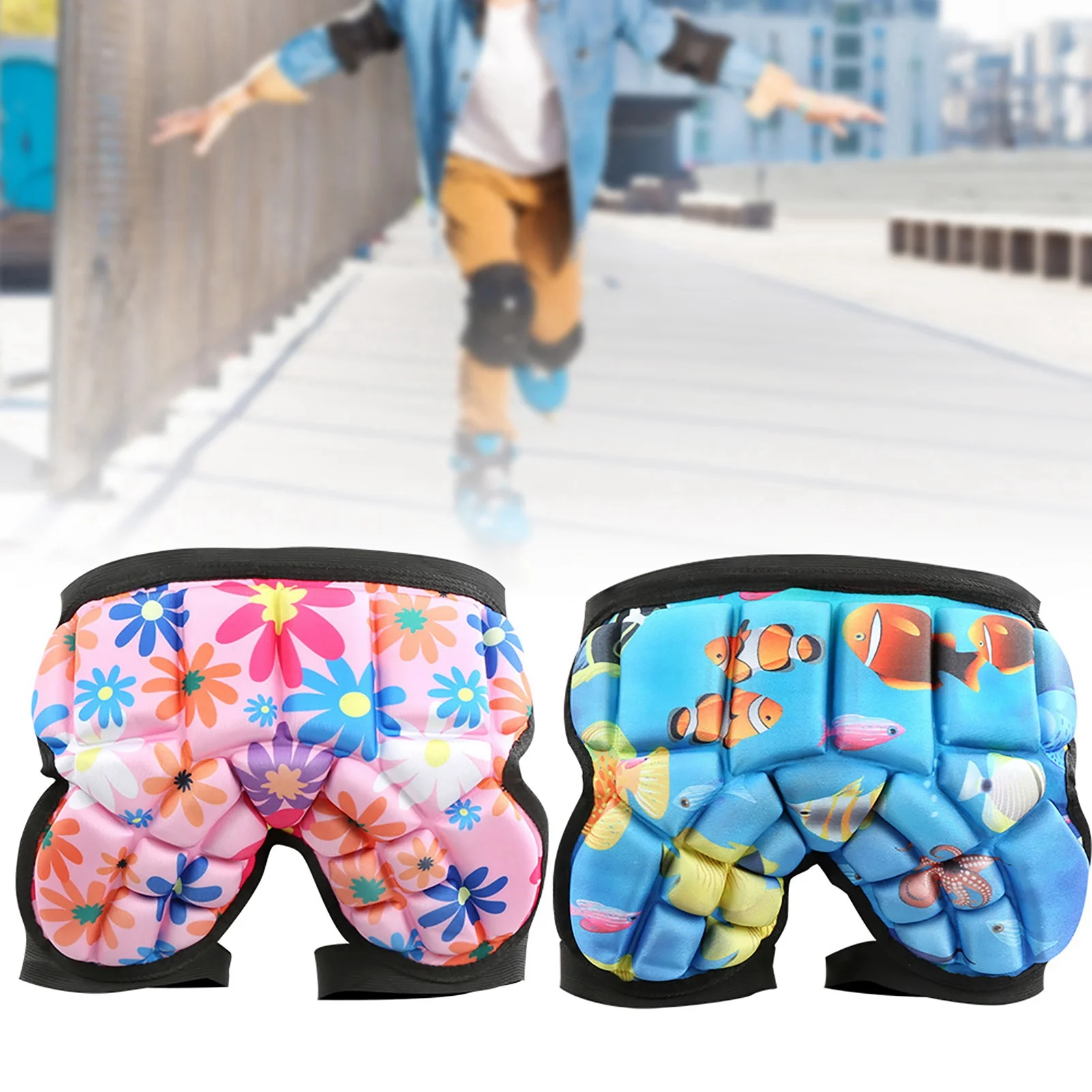 Skiing Hip Guard Kids Hip  Protective Gear Guard Pad for Skiing Roller Skating Snowboard