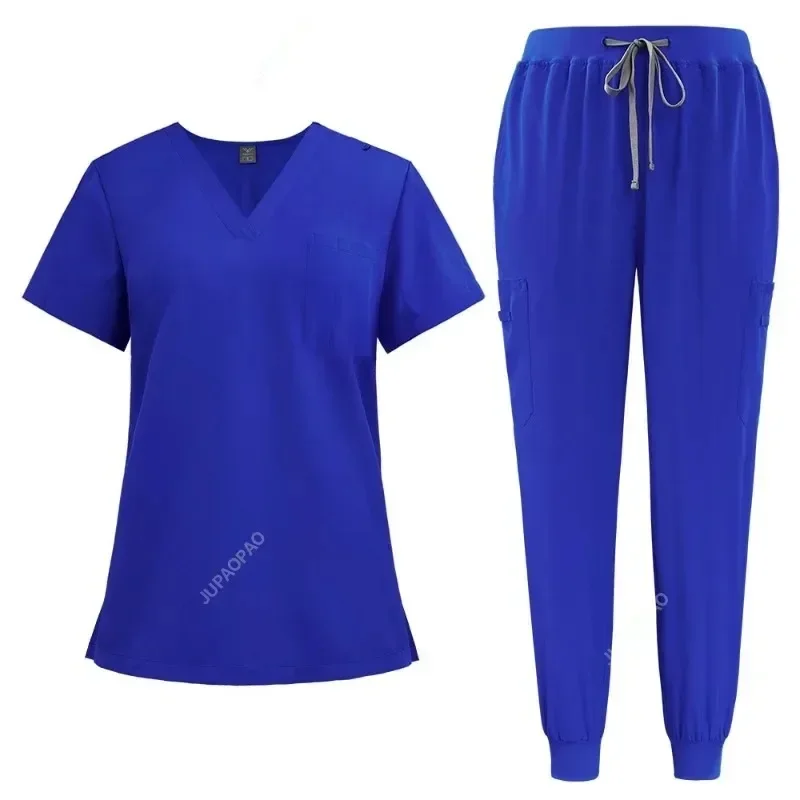 Multilcolors Hospital Medical Scrub Suits Uniform Women Men Scrubs Set Beauty Work Clothes Nurse Accessories Dental Surgery Suit