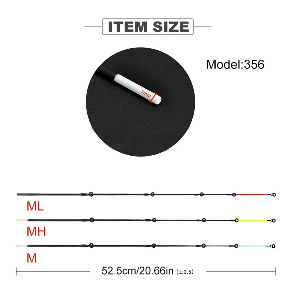 FTK Carbon fiberglass Top Tip 120gM/L/H Feeder carp rod Top Tip Fishing Accessories Fishing Tackle view 5