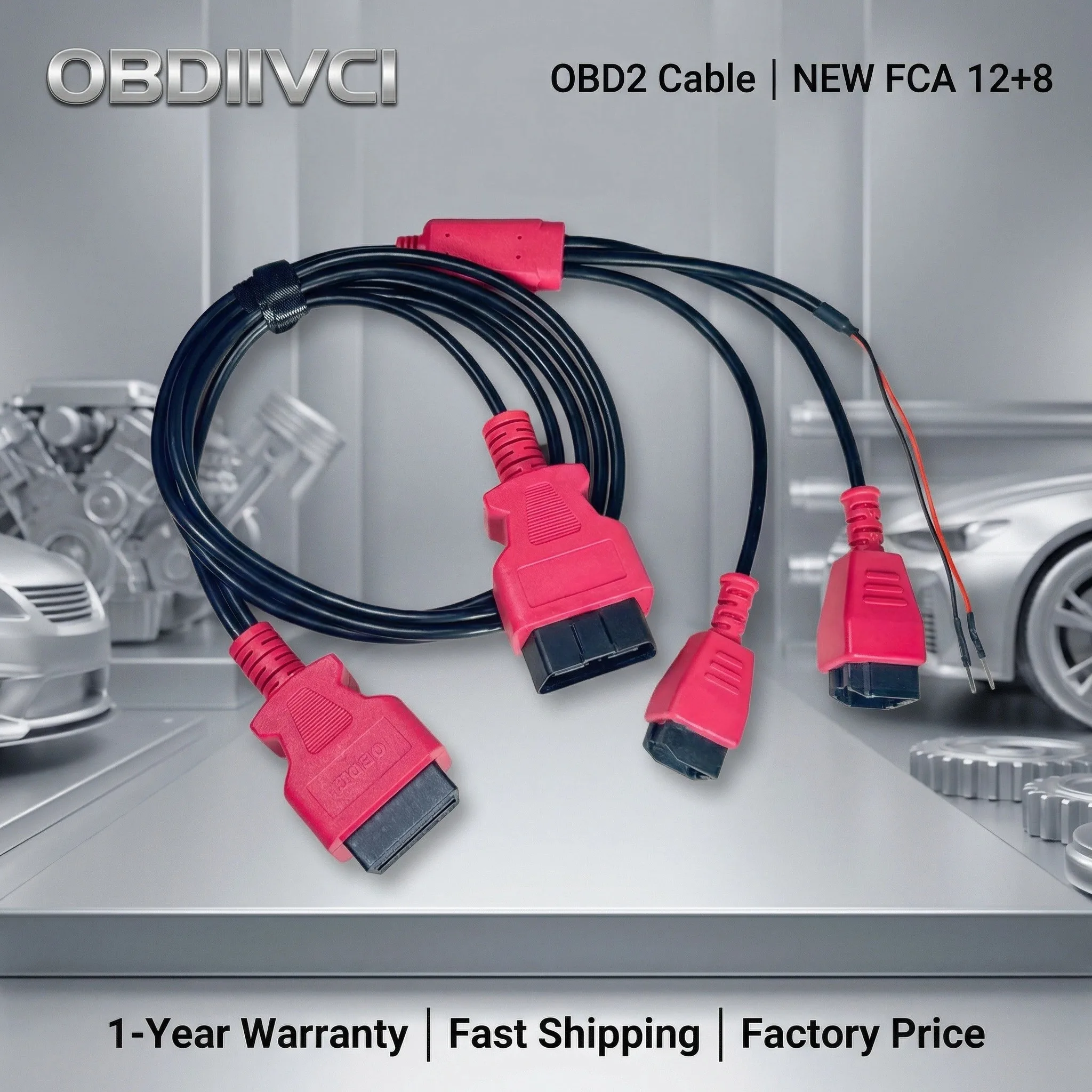 

Универсальный адаптер FCA 12 + 8 для Chrysler Fiat, модуль безопасного шлюза SGW, работает с OBDSTAR X300DP PLUS/Autel MaxiSys/IM608/X431 V