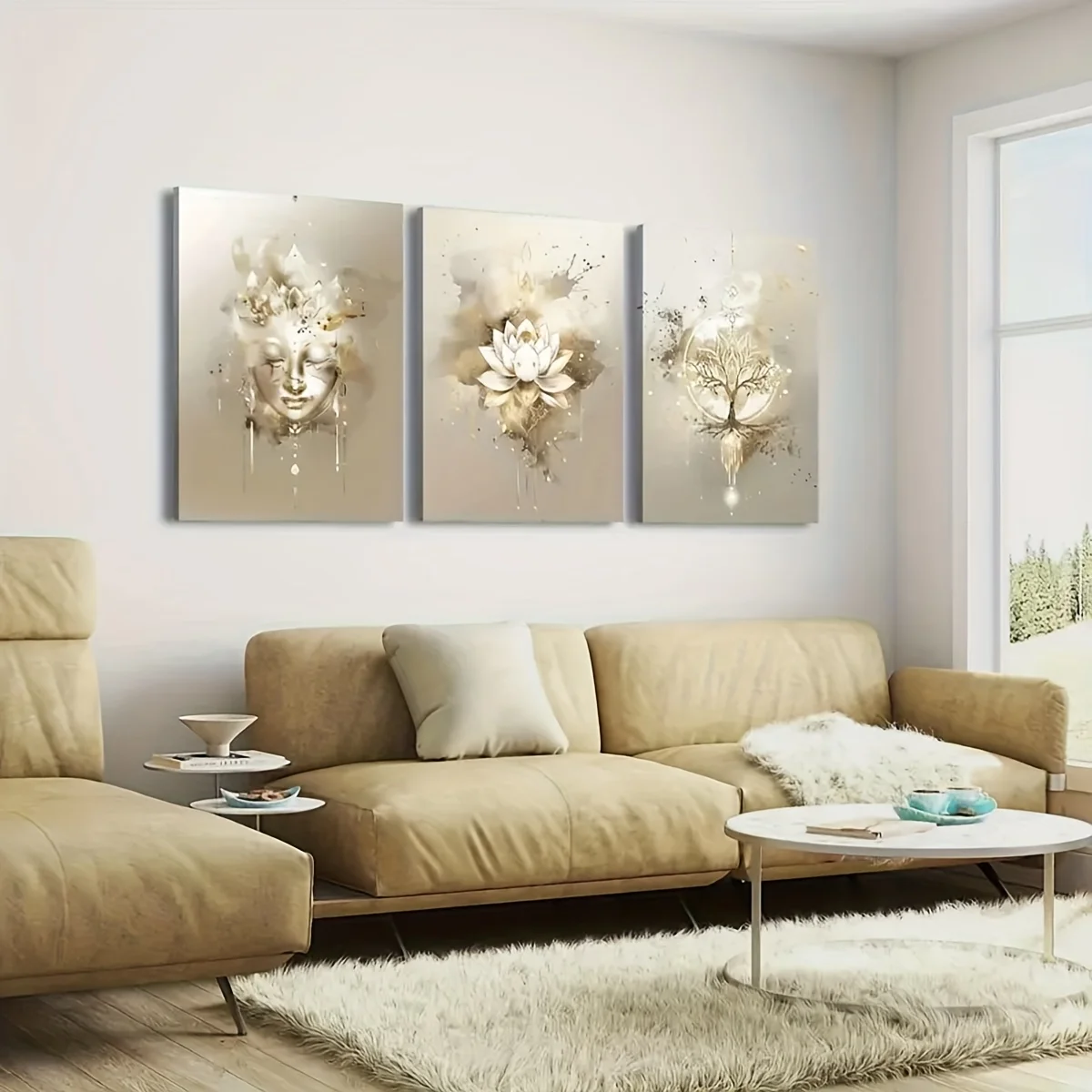 3Pcs Frameless Canv…