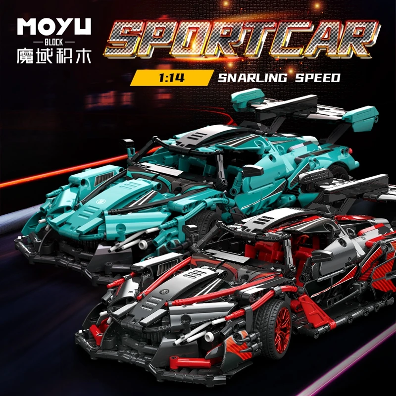 High-Tech Super Racing Sport Car Model Building Blocks City Mechanical Racer Famous Speed Vehicle Bricks Boy Adult MOC Toys Gift