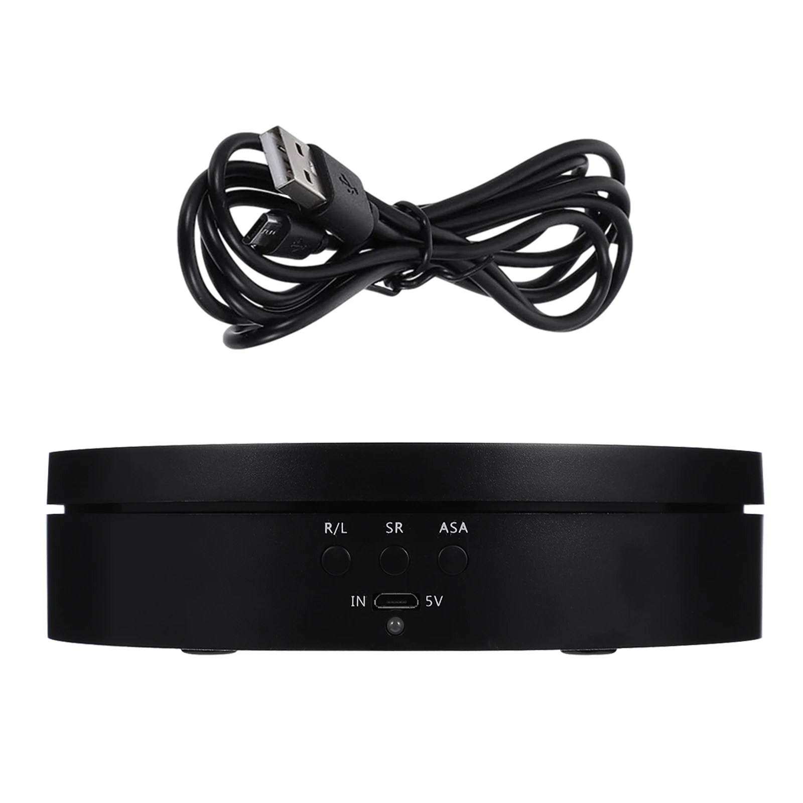 

1pc Automatic Rotating Display Stand 360 Degree Jewelry Turntable Electric Motorized Holder 3Kg Capacity Smooth