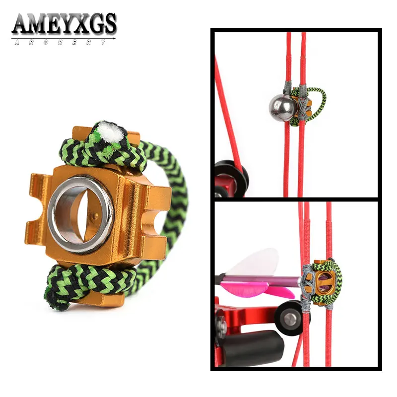 

1pc Compound Bow Magnetic Seat With D Loop Dual-use Shooting Arrow and Steel Ball Aluminum Alloy for Archery Arrow Bow Hunting