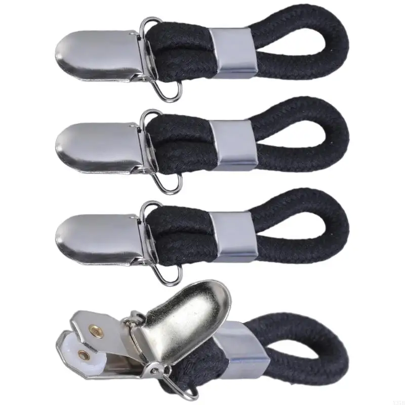 X37B 4pcs شماعات المناشف المشابك شماعات مقطع للاستخدام المريح في الحمام أو المطبخ