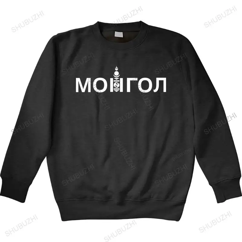 man crew neck long sleeve Mongolia MNG Mongol Mongolian totem mens hoody Tops sweatshirt clothes national team country ethnic