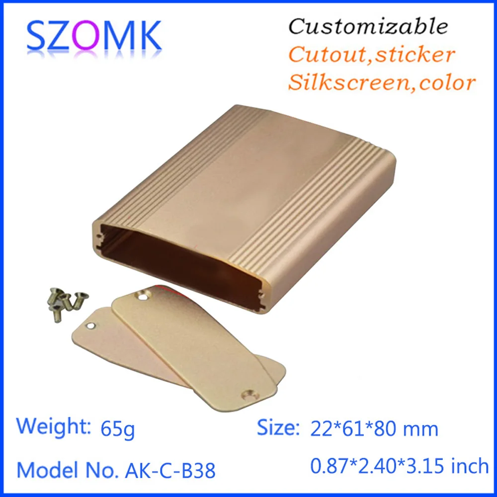 1 Piece 22*61*80mm china market of electronic gps tracker aluminum extrusion manufacturer shell enclosure aluminium diy case