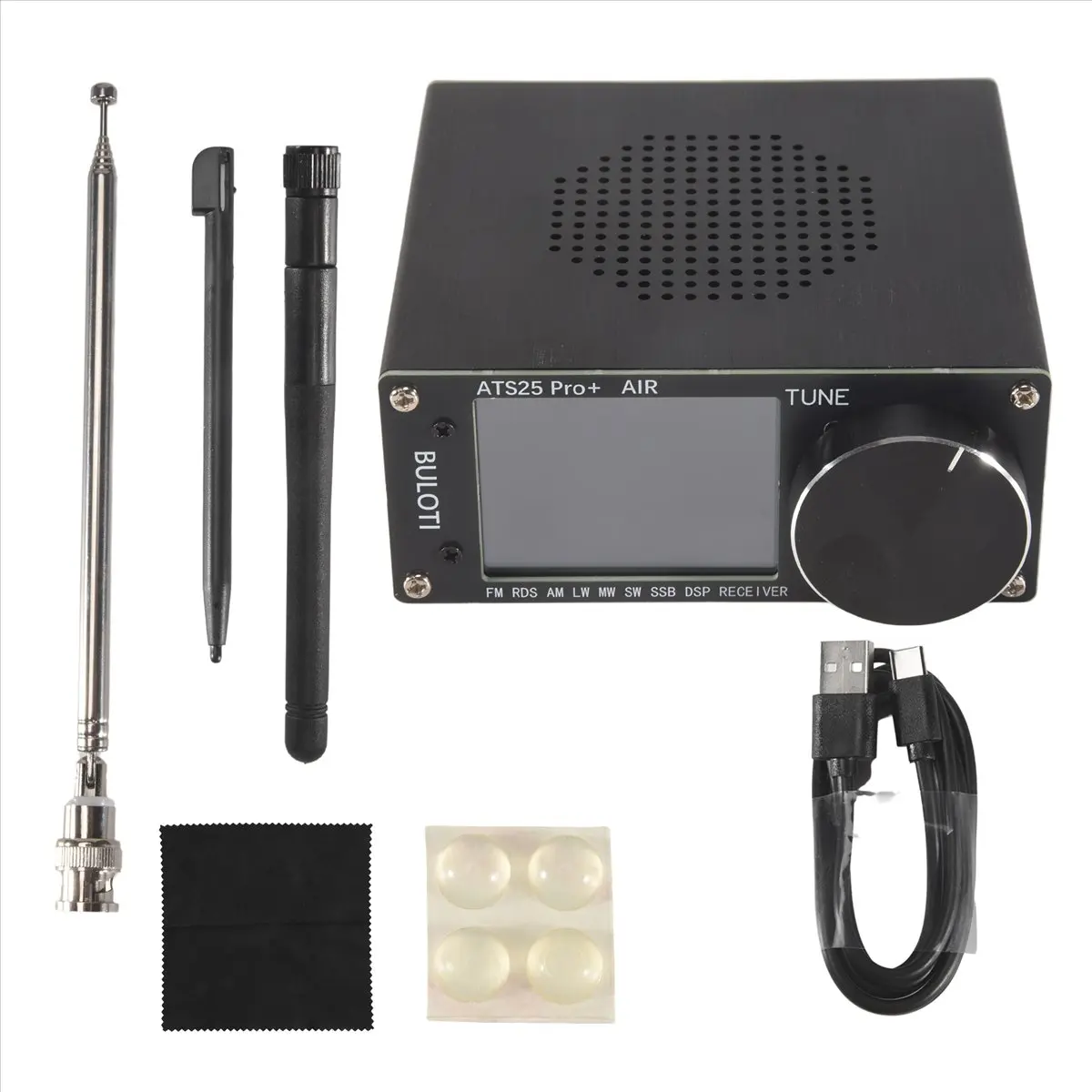 DT85 ATS25 Pro+ AIR Full Band Radio Receiver FM SW SSB MW LW AIR SDR Aviation Band Receiver Supports Bluetooth