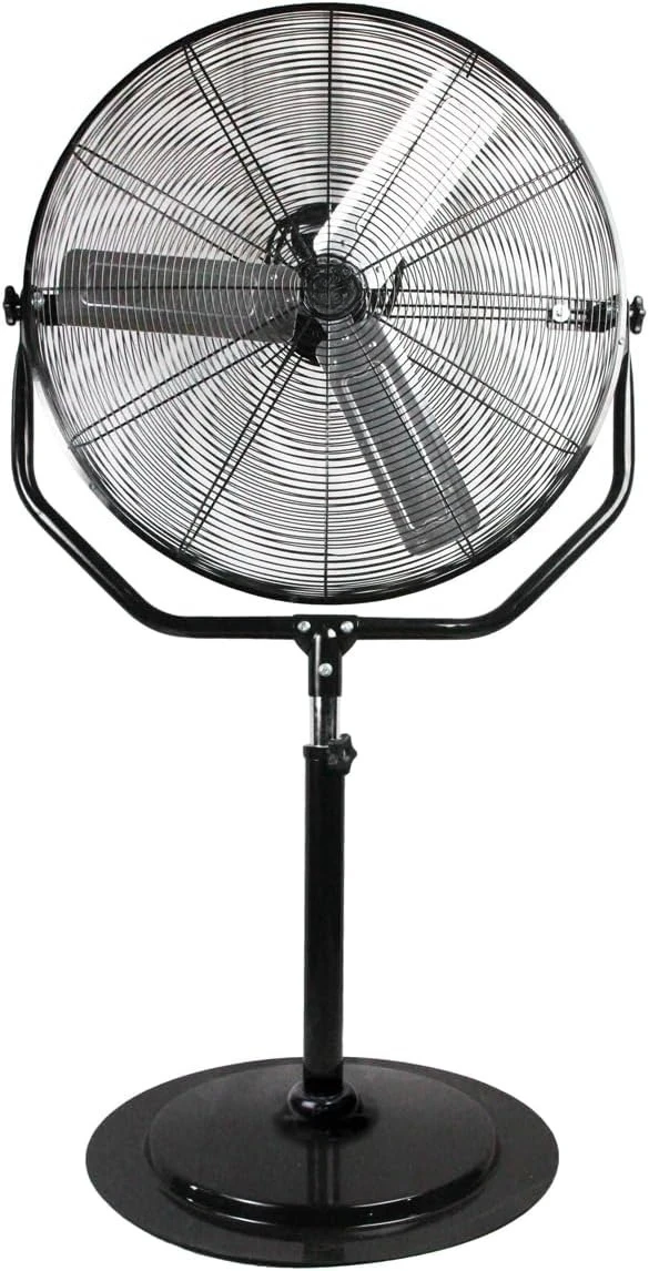 

Industrial 30" Pedestal Fan, Powerful Heavy Duty, Commercial Fan for Warehouses, Factories, and Large Spaces, Adjustable Height