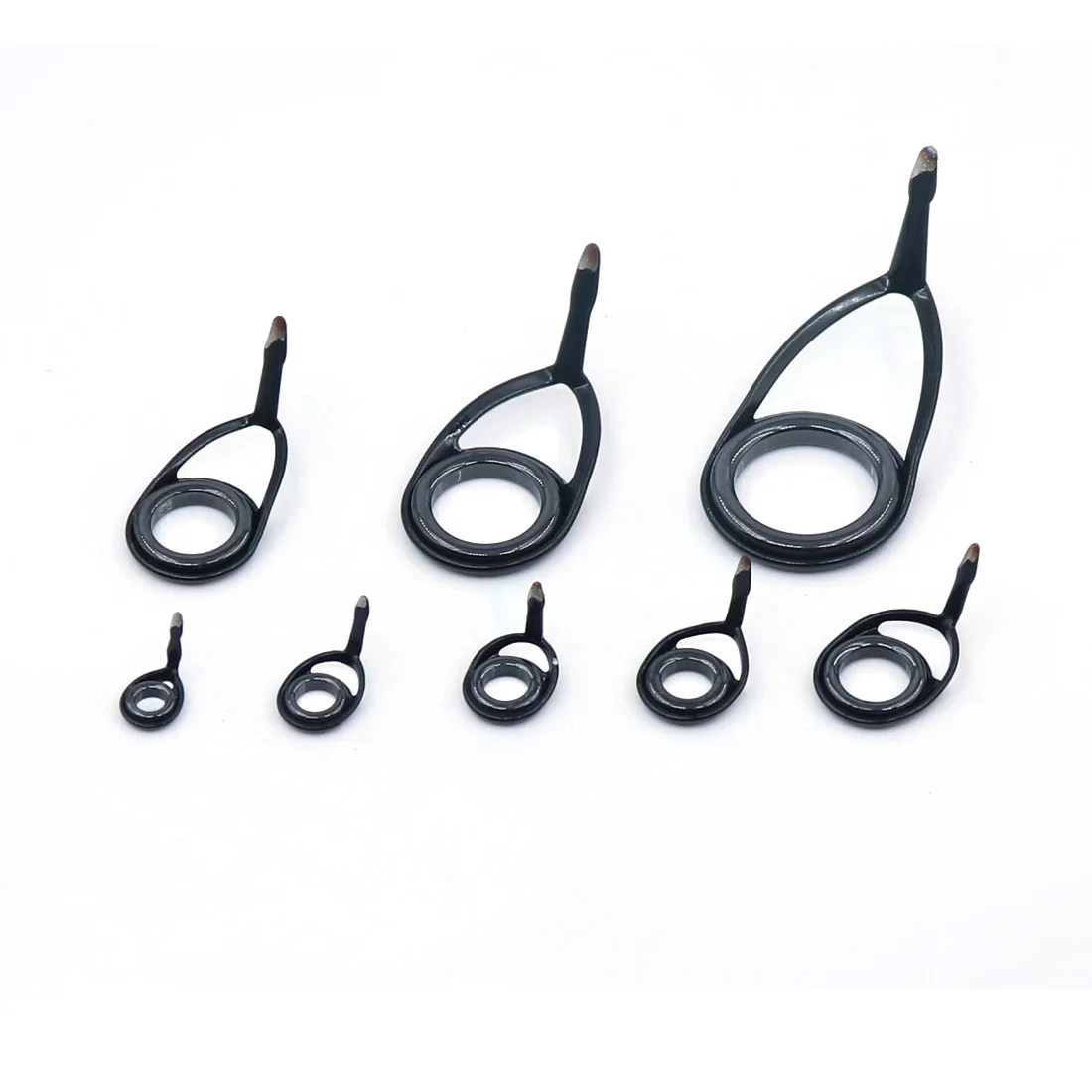 9KM Angelrute Guide Kit 12-50 stücke KL Stange Reparatur Kit Einzigen Fuß Spinnrute Guide Edelstahl stange Öse Ersatz Guide – Detail 5