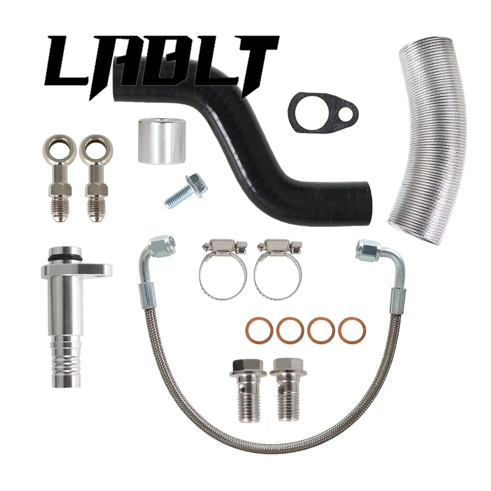 Fit for S R55 R56 R57 R58 R59 MINI COOPER K03 Turbo Oil Feed & Return Line Kit