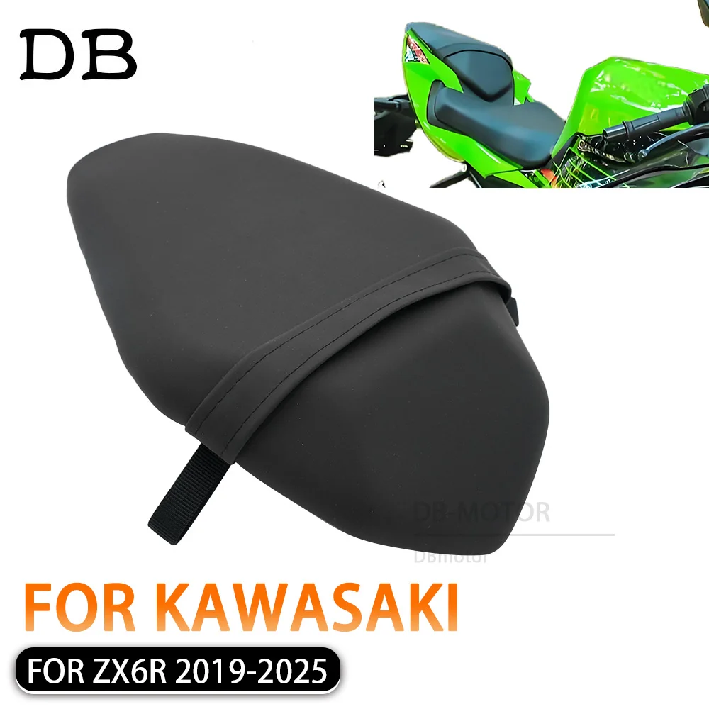 

For Kawasaki ZX-6R/ZX636 ZX6R 636 ZX 6R 2019 2020 2021 2022 2023 2025 Motorcycle Rear Passenger Pillion Seat Cushion Accessories