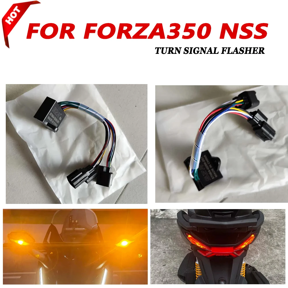 For HONDA Forza 350 300 NSS Forza350 Forza300 2023 2024 Turn Signal Flasher Light Switch Double Flash Hazard Warning Function