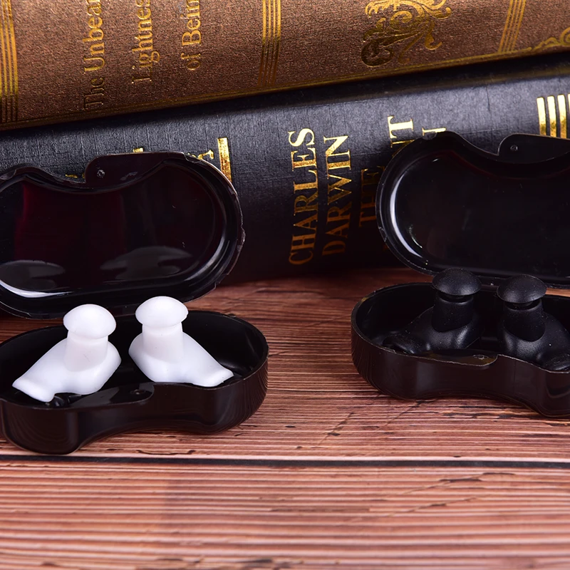 Tampões auriculares do silicone, impermeáveis, poeira-prova, para o mergulho, esportes aquáticos, acessórios da natação