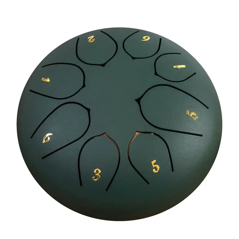 ABKV-Hollow Drum Six-Inch Eight-Tone Rain Drum, Pleasant Sound Healing Instrument Children's Hand Drum Forget Worry Drum