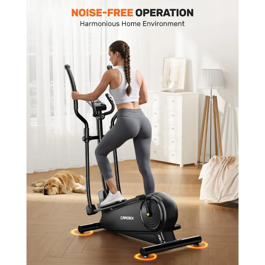 آلة Caromix البيضاوية المقاومة المغناطيسية للتدريبات المنزلية: تتميز بشاشة LCD بنظام القيادة المغناطيسي فائق الهدوء #5