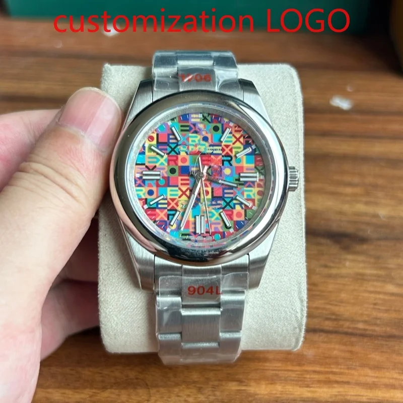 31mm/36mm/40mm Colourful Luxury Automatic Movement 904L Fit Dial Sapphire Glass Watch for Man Woman