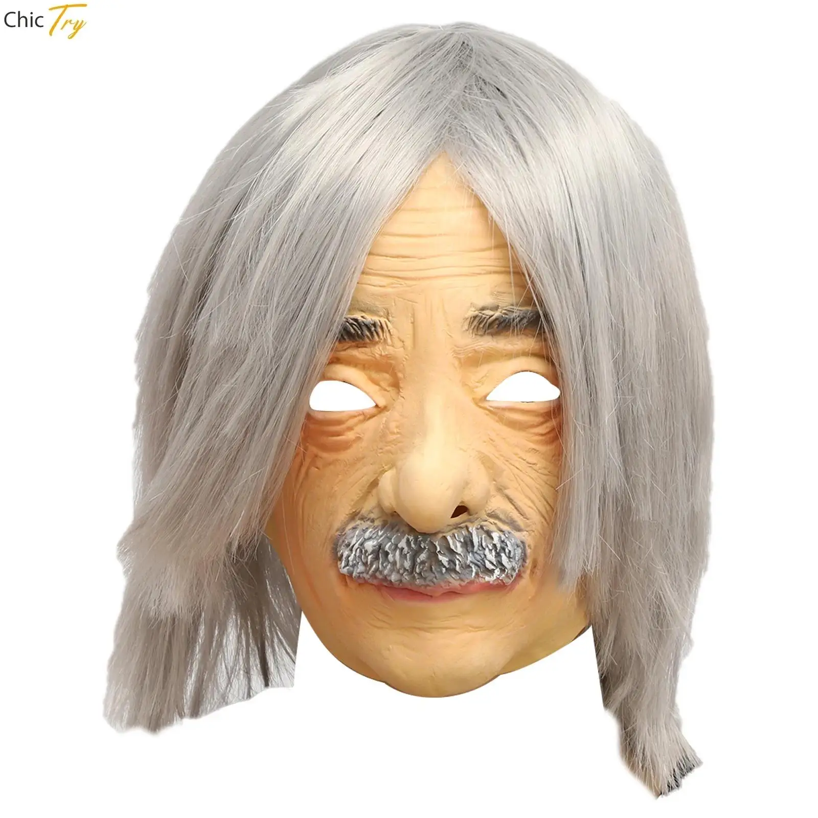 

Realistic Faux Human Skin Mask Scary Latex Practical Joke Face Mask Cosplay Halloween Theme Party Hood Face Cover Movie Props