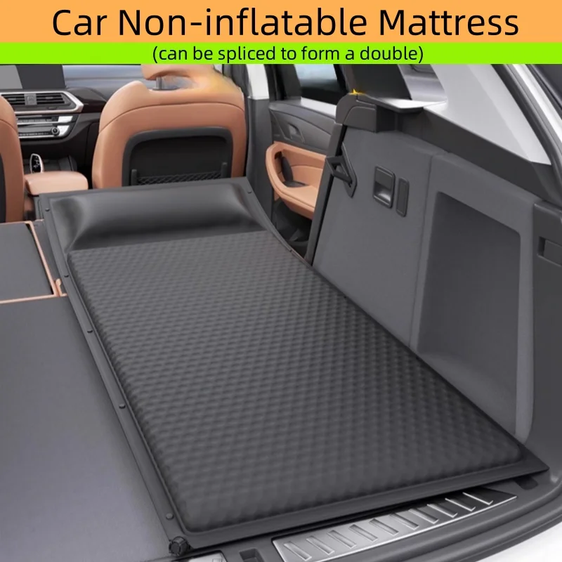 Colchón individual para coche, maletero de suv, colchoneta para dormir trasera no inflable, cama plegable, colchón autoinflable, colchoneta de aire, exterior, para dormir