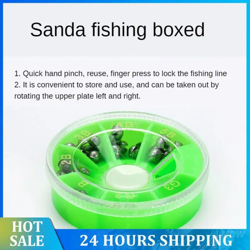 Pendant Box Convenient Storage A Single Box Weighs 65 Grams Fishing Supplies Bite The Lead Various Weights Round Shape Lure Lead