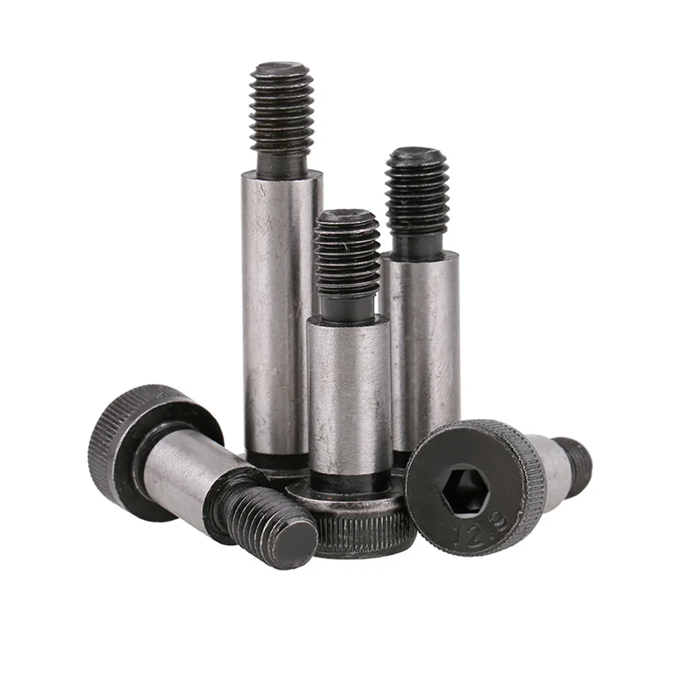 Grade 12.9 Alloy Steel Hex Hexagon Socket Cap Head Shoulder Roller Bearing Screw M5 M6 Length 8mm-100mm Shoulder Bearing Bolts