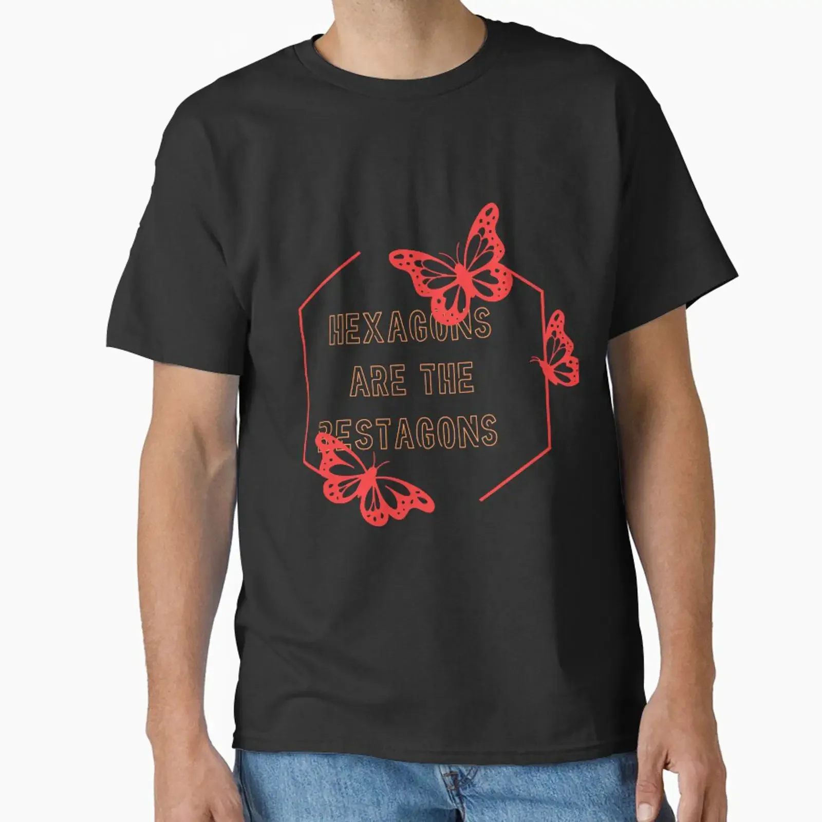 hexagons are the bestagons Classic T Shirt vintage Washed designer clothes fashion Soft Casual Slightly Stretched