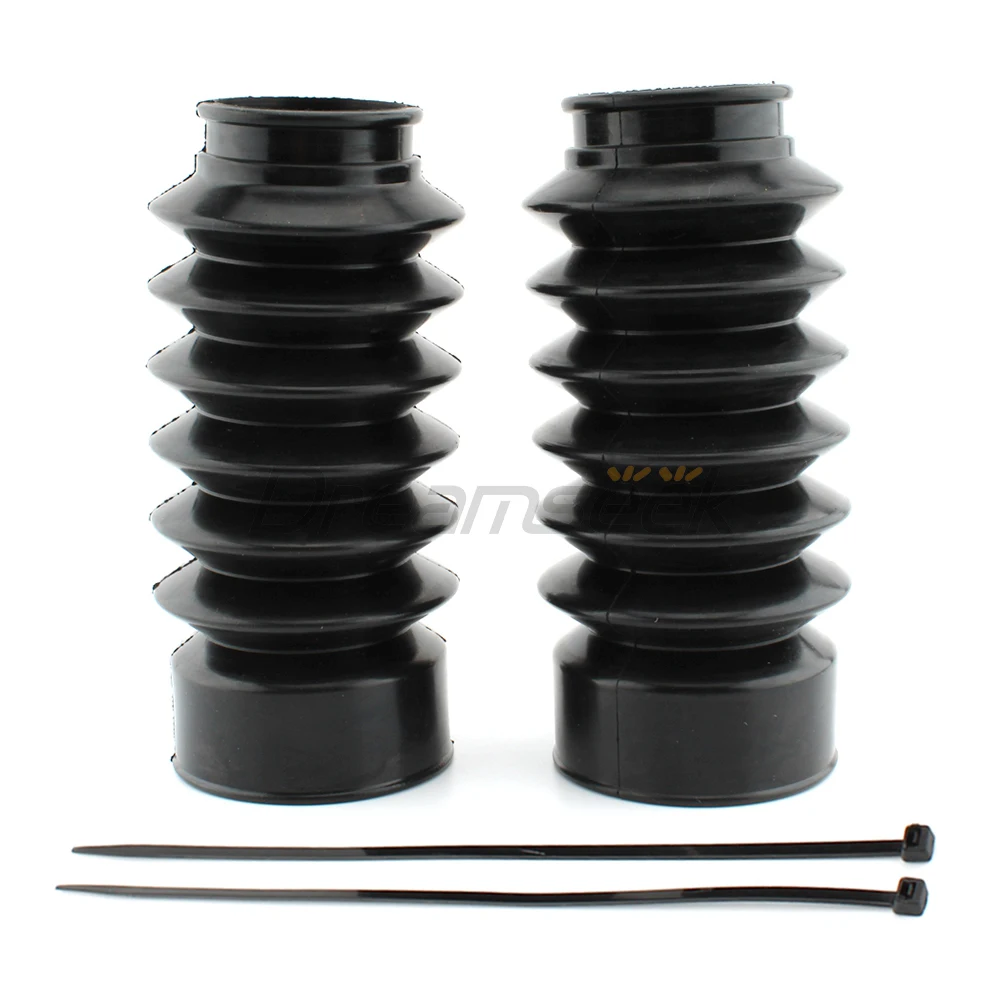 

Black Fork Boots Gaiters Gators for Triumph Bonneville Bobber 2017-2024 Motorcycle Front Shock Absorber Cover Protector Rubber